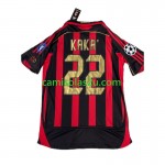 Camisolas de futebol AC Milan KAKA 8 Retro Equipamento Principal 2006-2007 Manga Curta